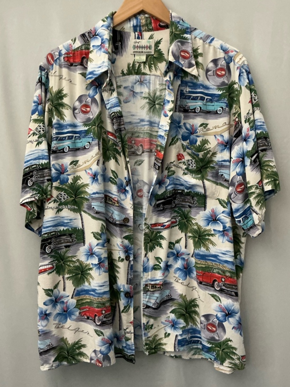 Reyn Spooner American Classics Men's Hawaiian Shirt Size L